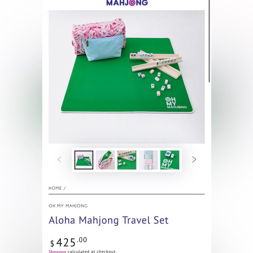 Oh My Mahjong Travel Aloha Set NEW